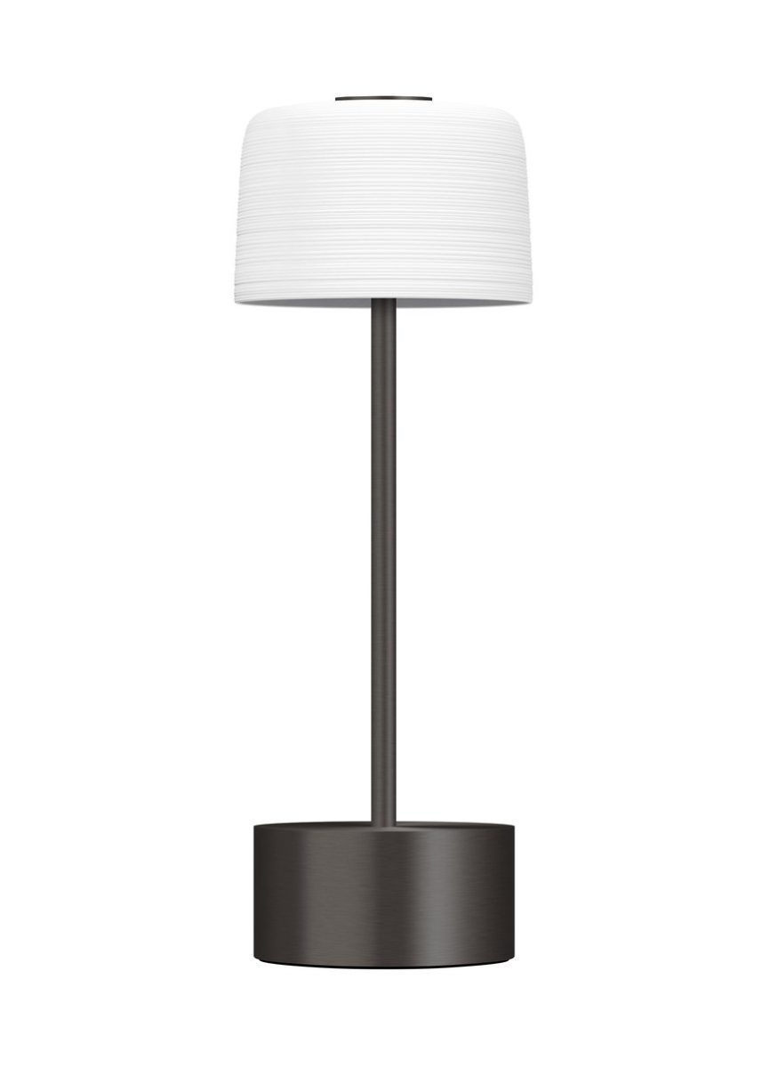 J.L Coquet, Hémisphère White Satin, Matt black standing lamp