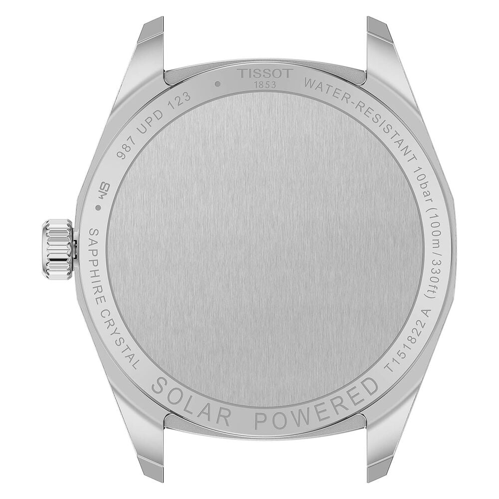 Tissot PRC 100 Solar 34mm Silver Dial Stainless Steel Bracelet Watch image number 3